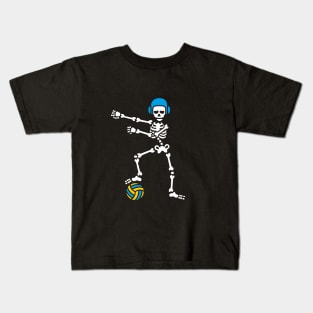 Water polo FLOSS FLOSSING skeleton Halloween Kids T-Shirt